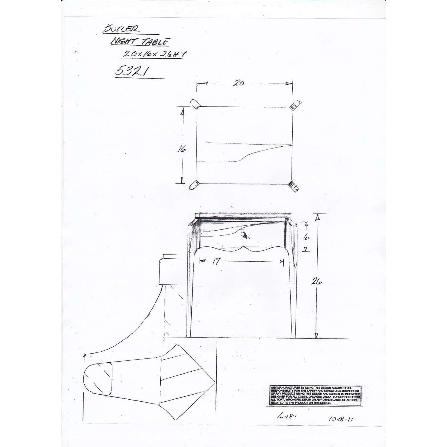 Wilshire Night Stand By Butler Specialty Company 12 Wilshire Night Stand By Butler Specialty Company - Image 10