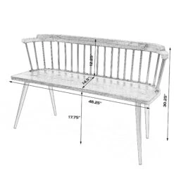Tempe Spindle Bench By Butler Specialty Company -Interior Sales Store Butler Specialty Company 5615330insz