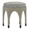 Dyer Denim Ottoman By Currey And Company -Interior Sales Store Currey and Company 7000 0262 1
