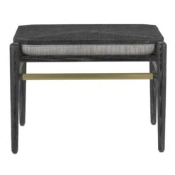 Visby Smoke Ottoman By Currey And Company 9 Visby Smoke Ottoman By Currey And Company -Interior Sales Store Currey and Company 7000 0292 4