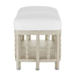 Norene Muslin Bench By Currey And Company -Interior Sales Store Currey and Company 7000 0671 2