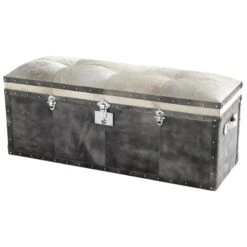 Casselton Ottoman By Cyan Designs