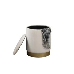 Ozman Ottoman By Elegant Decor -Interior Sales Store Elegant Decor OT1015BGE 3