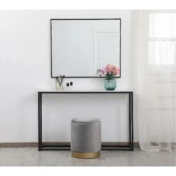 Ozman Ottoman By Elegant Decor -Interior Sales Store Elegant Decor OT1015GY 1