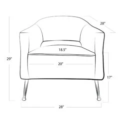 Mimi Accent Chair By Regina Andrew -Interior Sales Store Regina Andrew 32 1120LIN 90