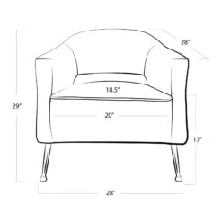 Mimi Accent Chair By Regina Andrew -Interior Sales Store Regina Andrew 32 1120LIN 91