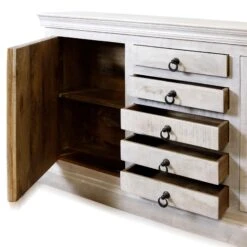 Gray Washed Storage Cabinet By Stylecraft 6 Gray Washed Storage Cabinet By Stylecraft -Interior Sales Store Stylecraft ISF26186DS 02