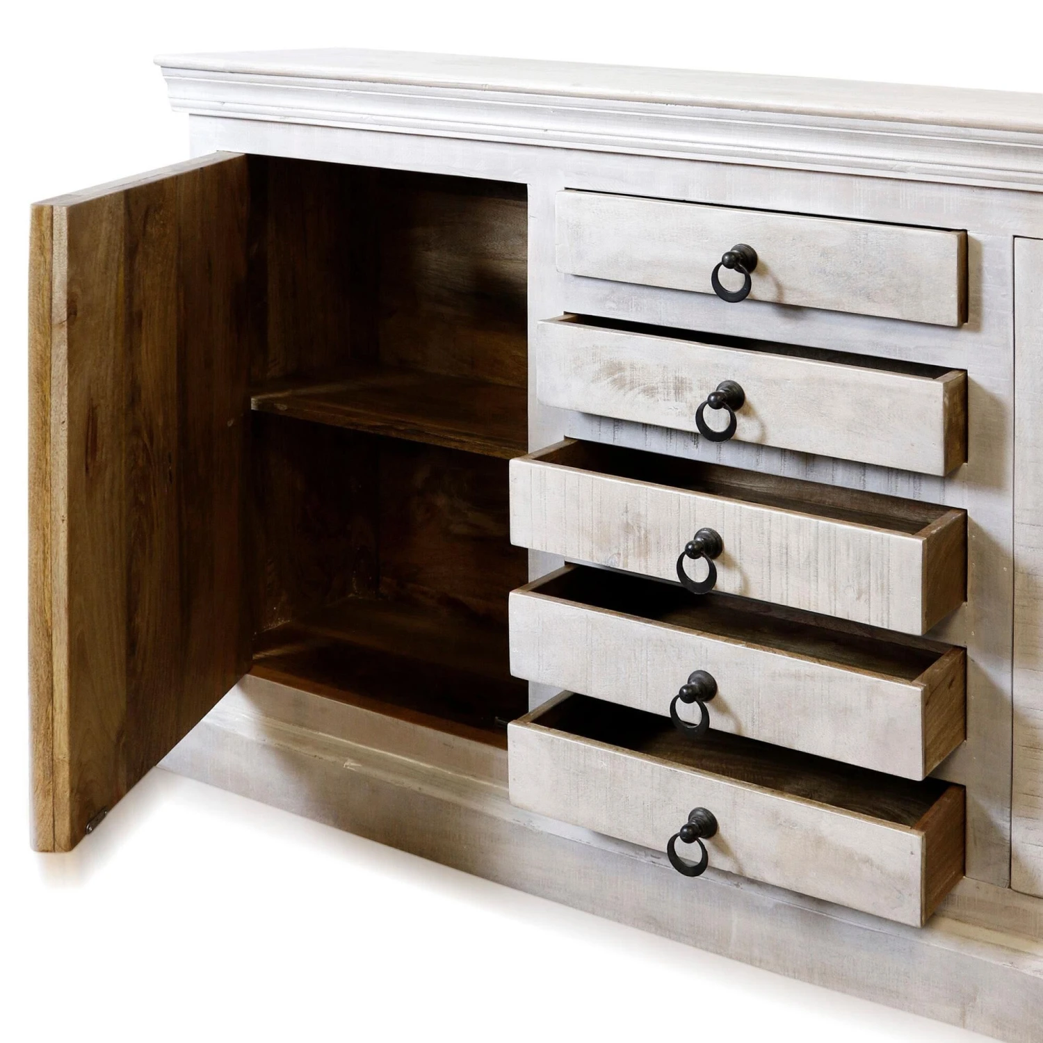 Gray Washed Storage Cabinet By Stylecraft 4 Gray Washed Storage Cabinet By Stylecraft - Image 2