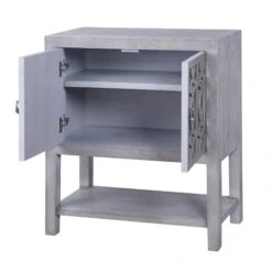 Gray Storage Cabinet By Stylecraft -Interior Sales Store Stylecraft SF26382DS 02