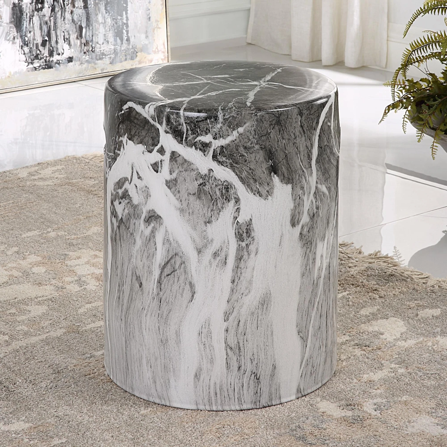 Marvel Stool By Uttermost 5 Marvel Stool By Uttermost - Image 3