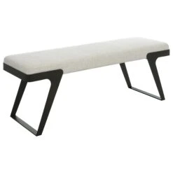 Hover Bench By Uttermost -Interior Sales Store Uttermost 23758 A1 ANGLE