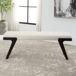 Hover Bench By Uttermost -Interior Sales Store Uttermost 23758 A BEAUTY FRONT