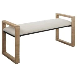 Areca Bench By Uttermost -Interior Sales Store Uttermost 23760 A1 ANGLE