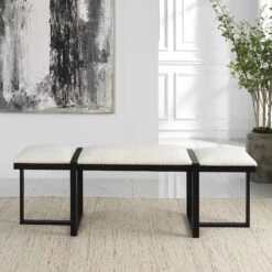 Triple Cloud Bench By Uttermost -Interior Sales Store Uttermost 23761 A
