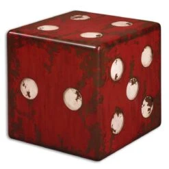 Dice End Table By Uttermost