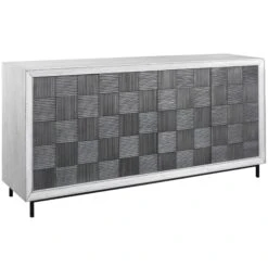 Checkerboard Storage Cabinet By Uttermost 10 Checkerboard Storage Cabinet By Uttermost -Interior Sales Store Uttermost 25489 A1 ANGLE