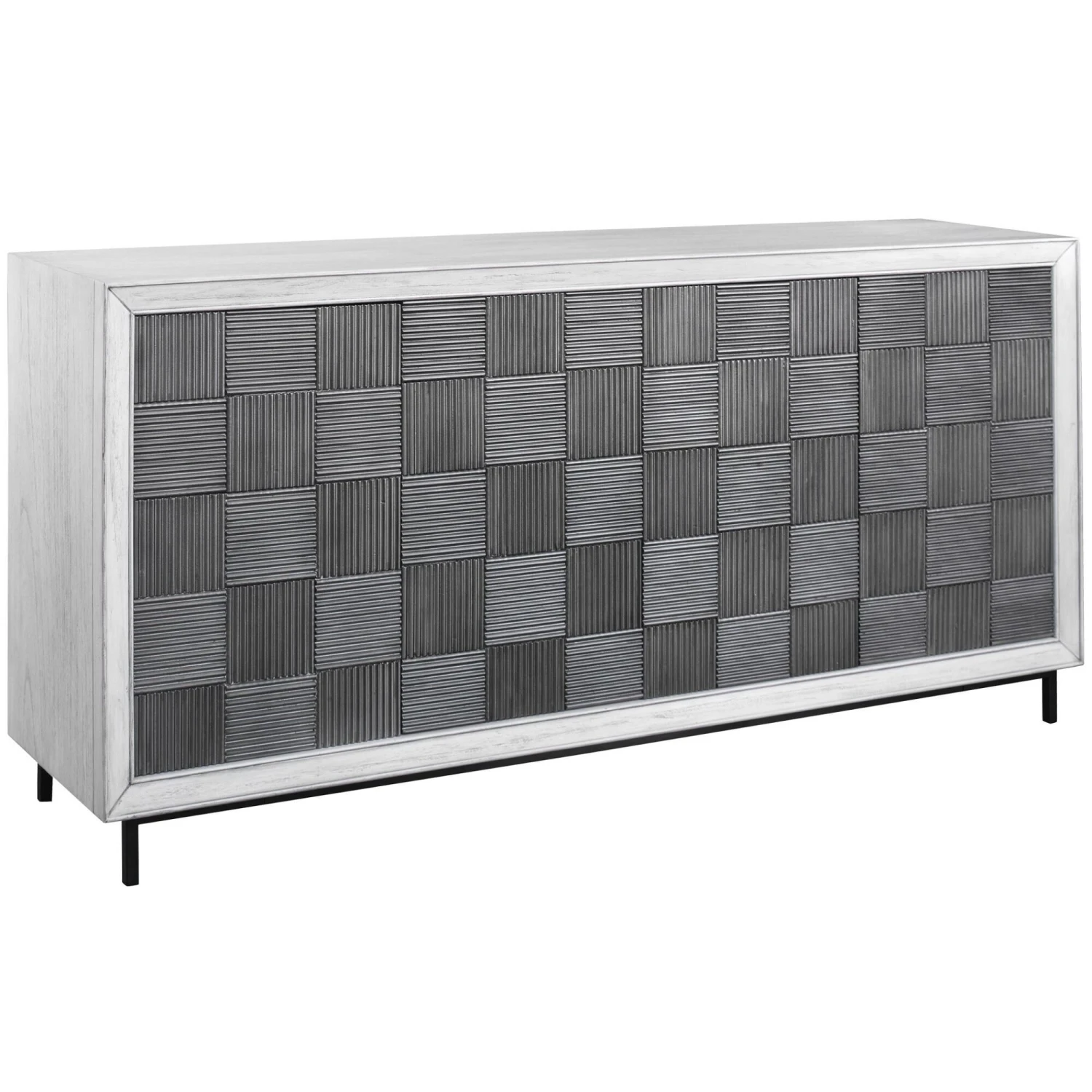 Checkerboard Storage Cabinet By Uttermost 5 Checkerboard Storage Cabinet By Uttermost - Image 3